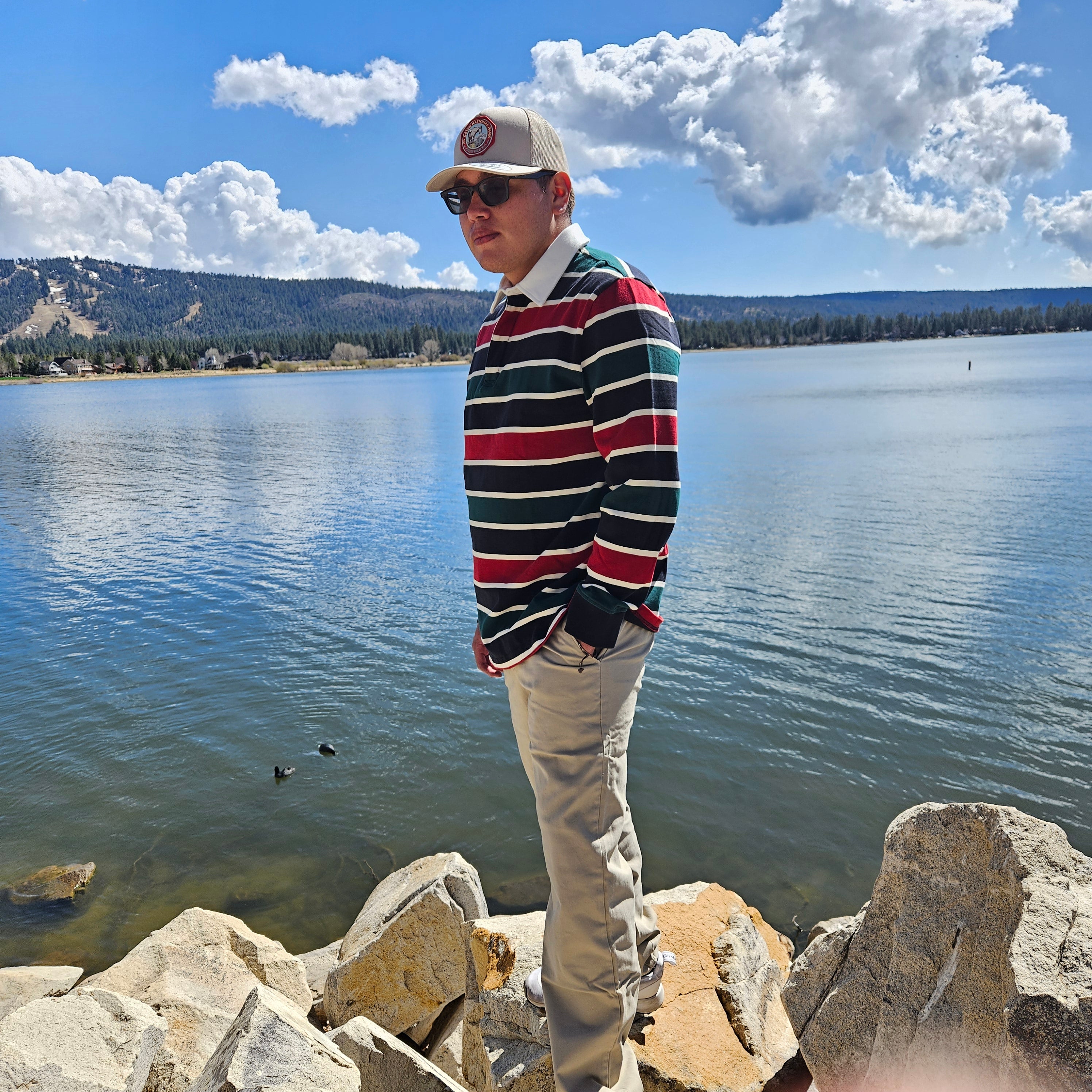 Pendleton Decker Rugby Ranger Stripe Long Sleeve Shirt