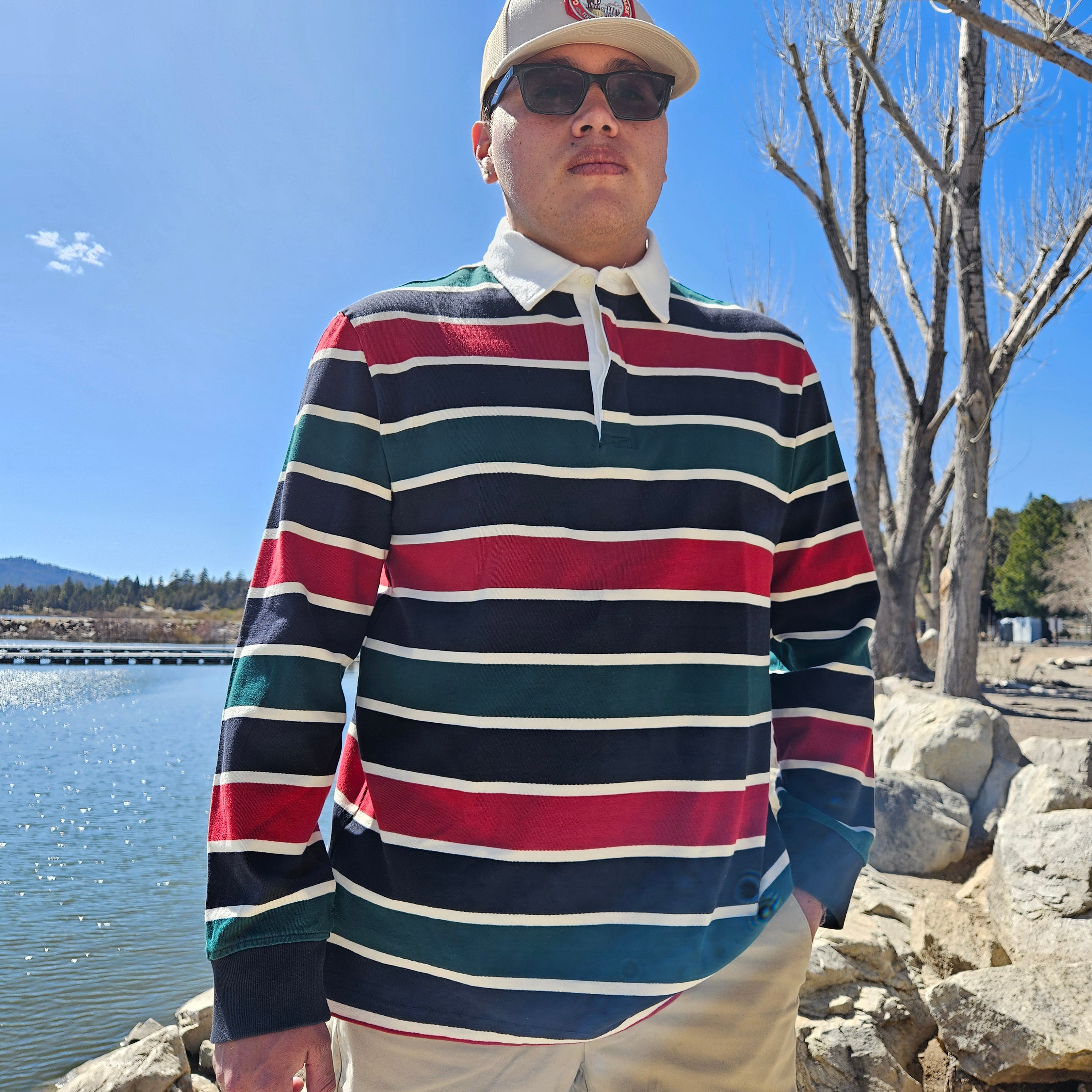 Pendleton Decker Rugby Ranger Stripe Long Sleeve Shirt