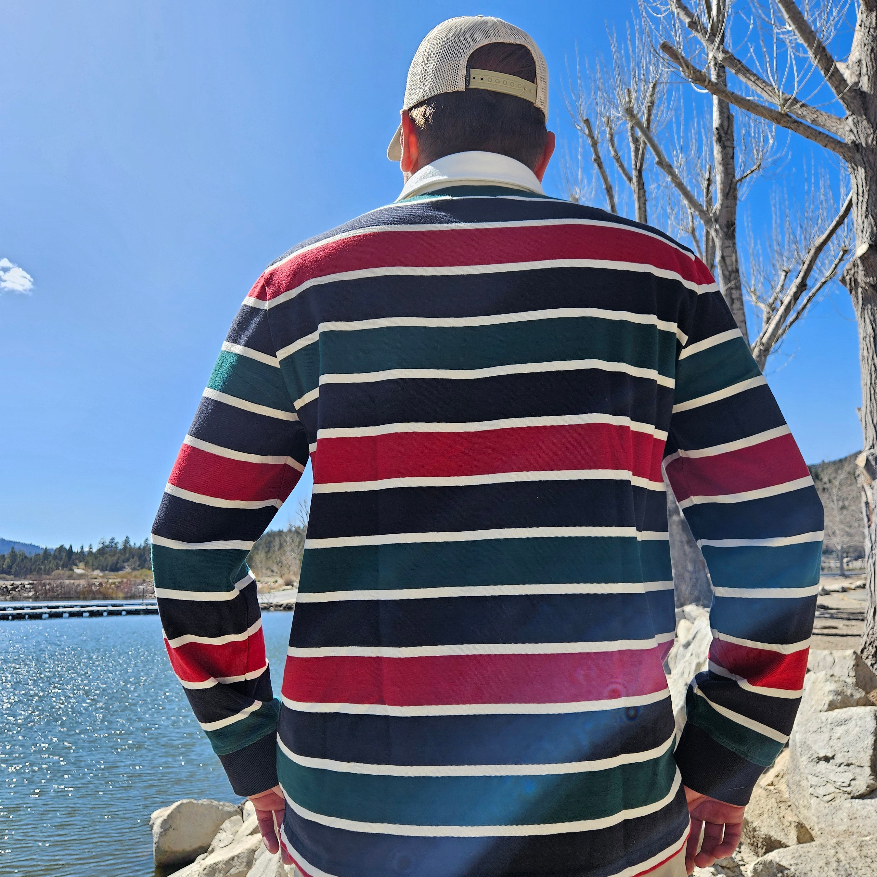 Pendleton Decker Rugby Ranger Stripe Long Sleeve Shirt