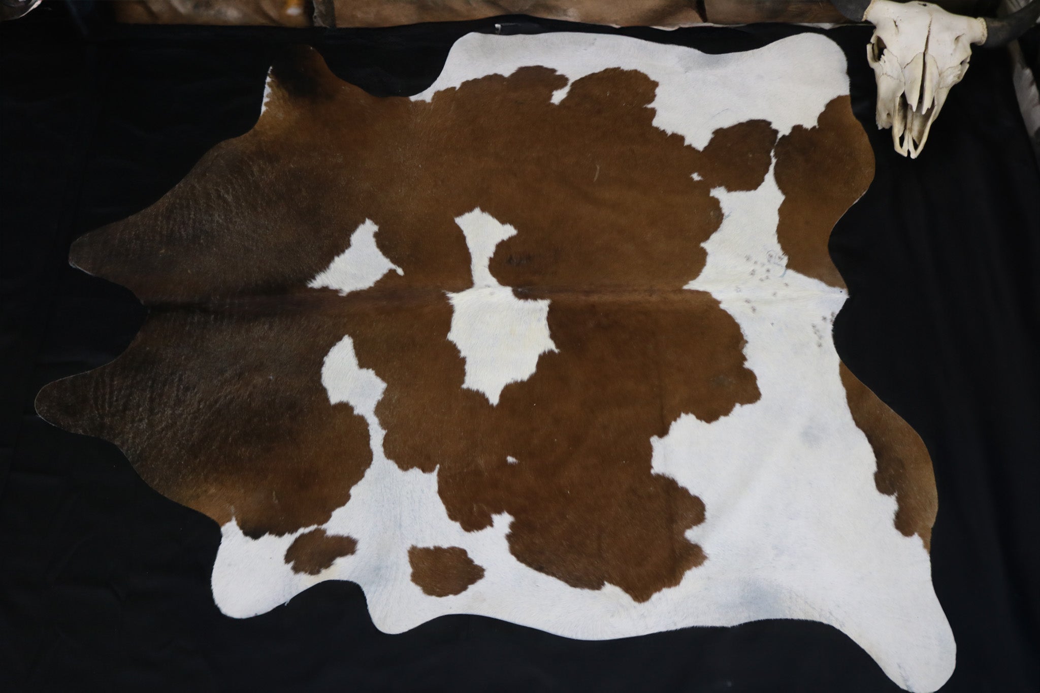 Fabulous Brown and White Cowhide Handcrafted in Brazil