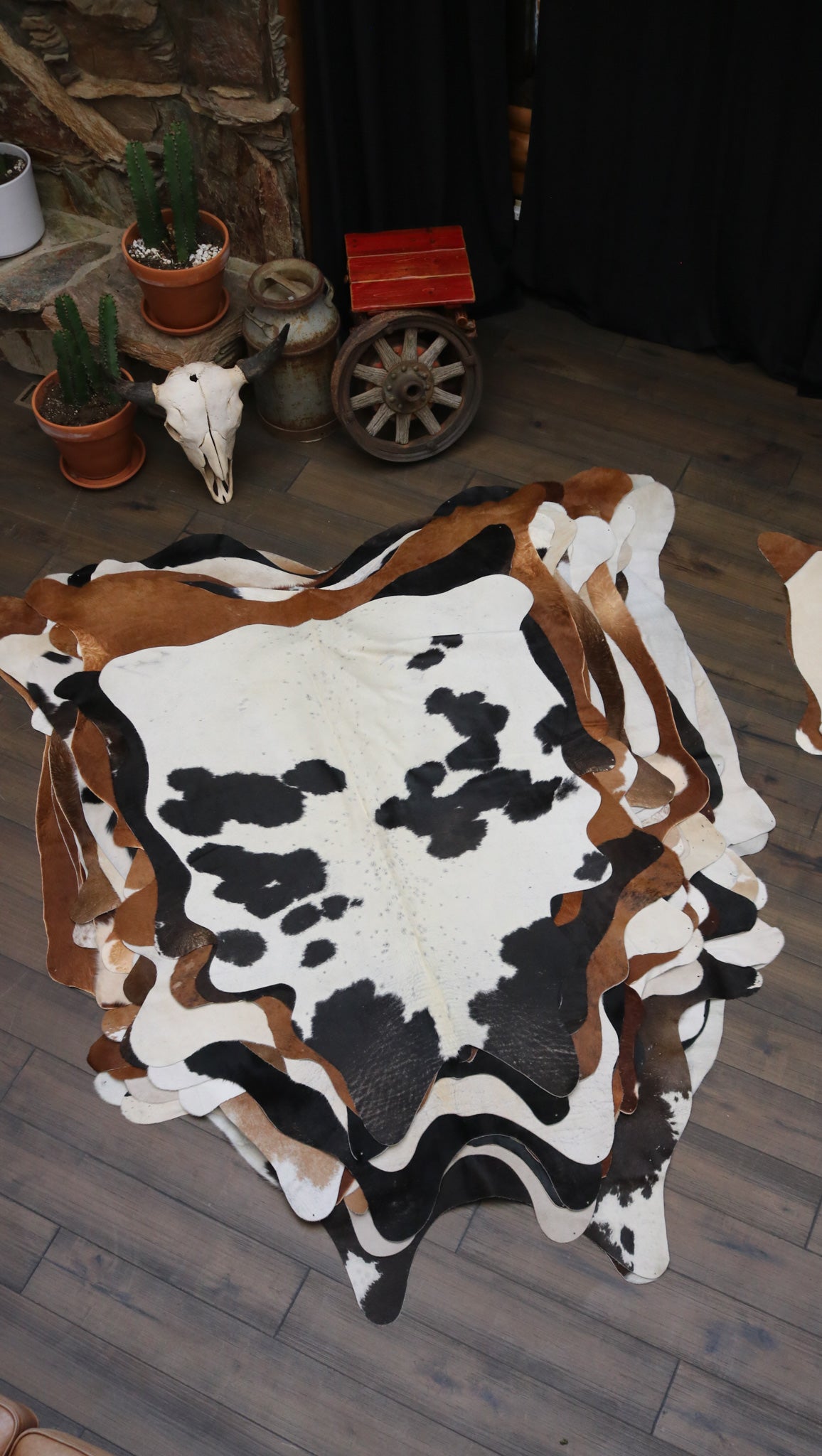 Marvelous Black and White Cowhide made in Brazil