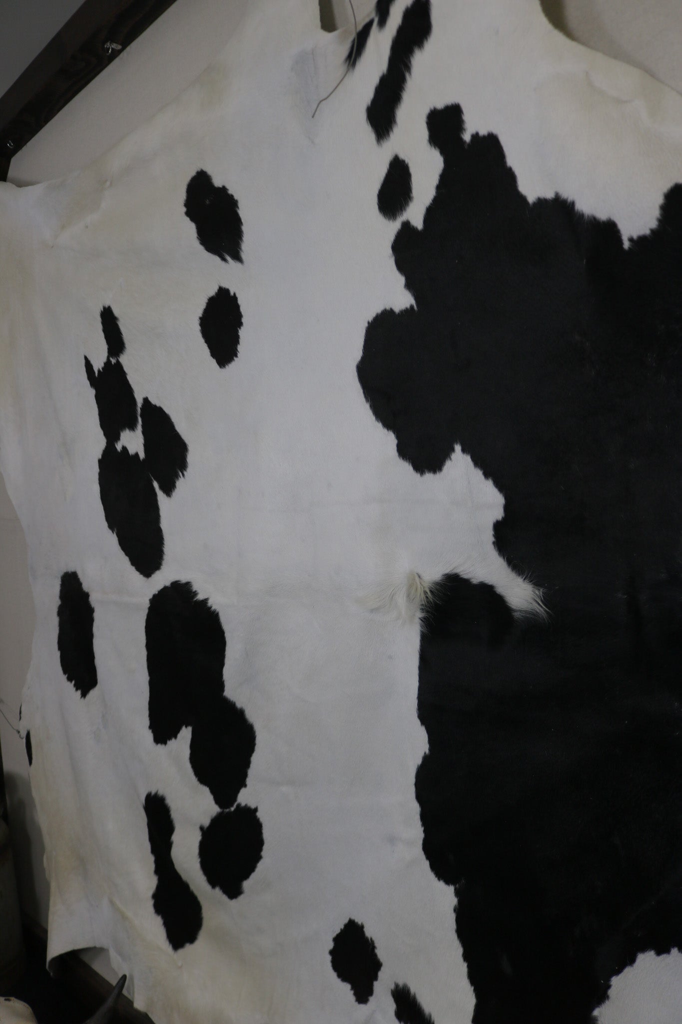 Stunning Black and White Cowhide Handmade in Brazil