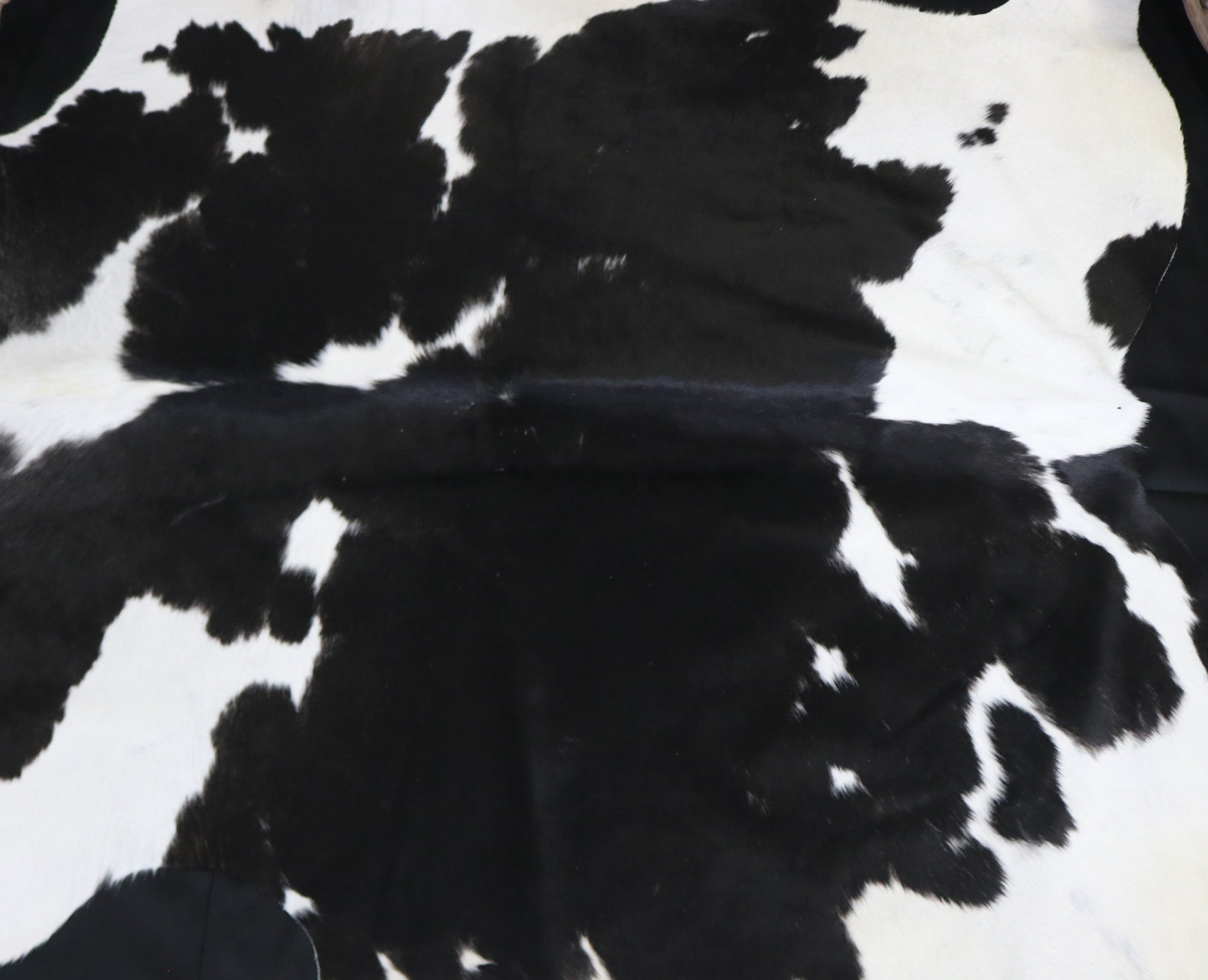 Stylish Black and White Cowhide Handcrafted in Brazil