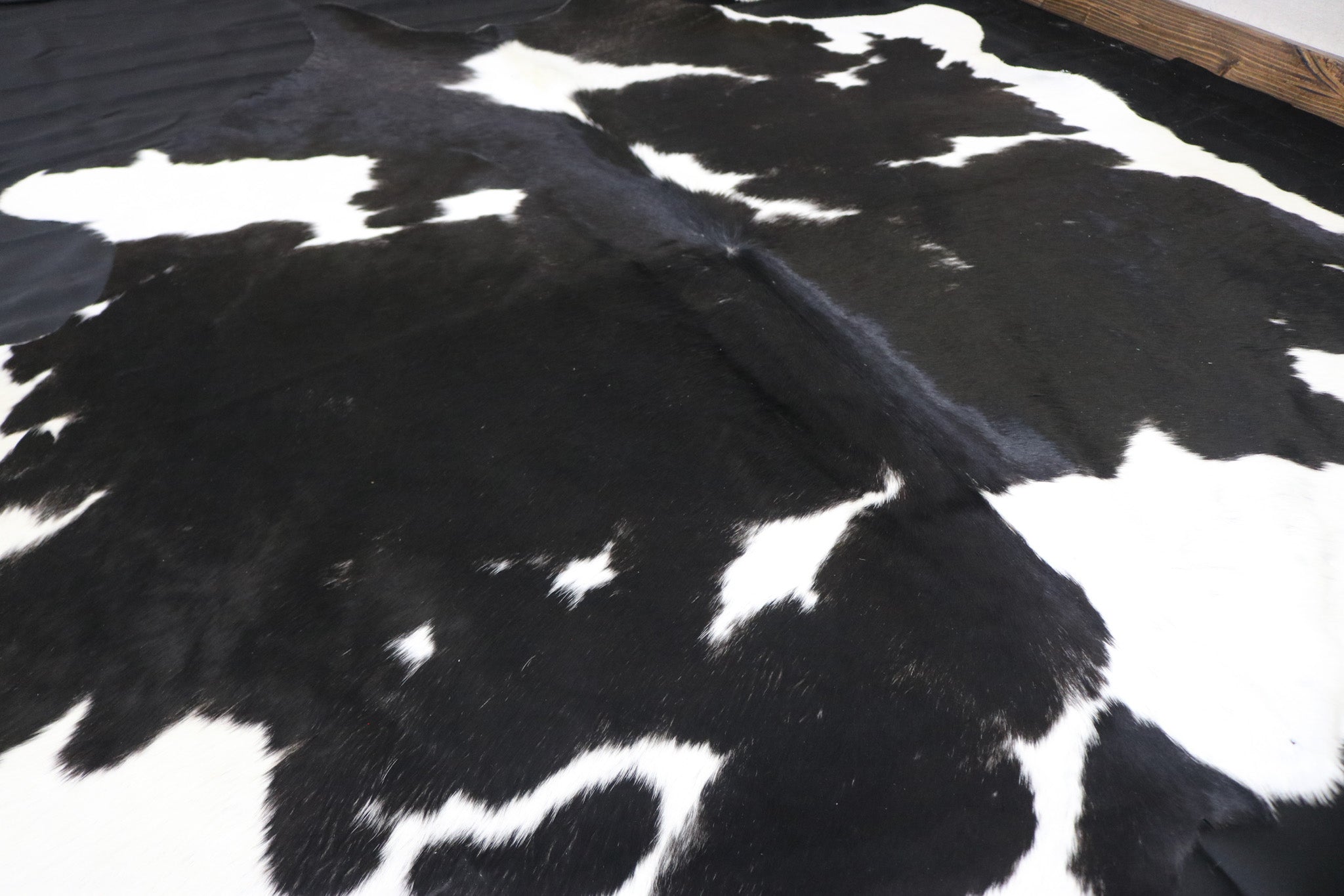 Stylish Black and White Cowhide Handcrafted in Brazil