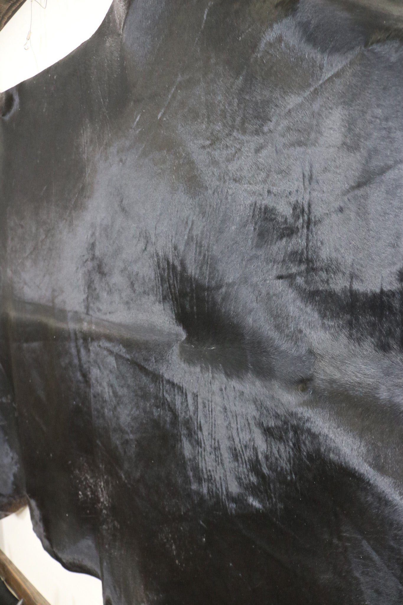 Luxurious Black Cowhide Handcrafted in Brazil