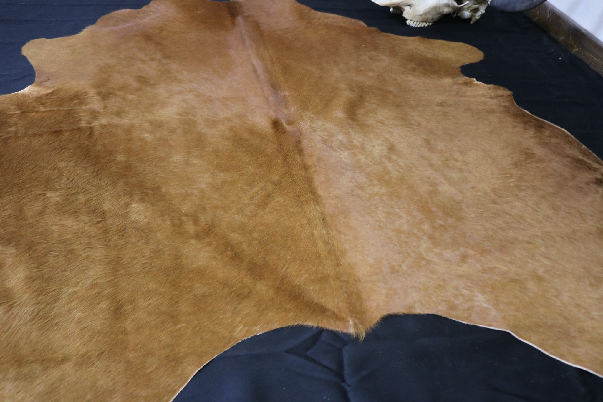 Vibrant Cinnamon Cowhide Handcrafted in Brazil