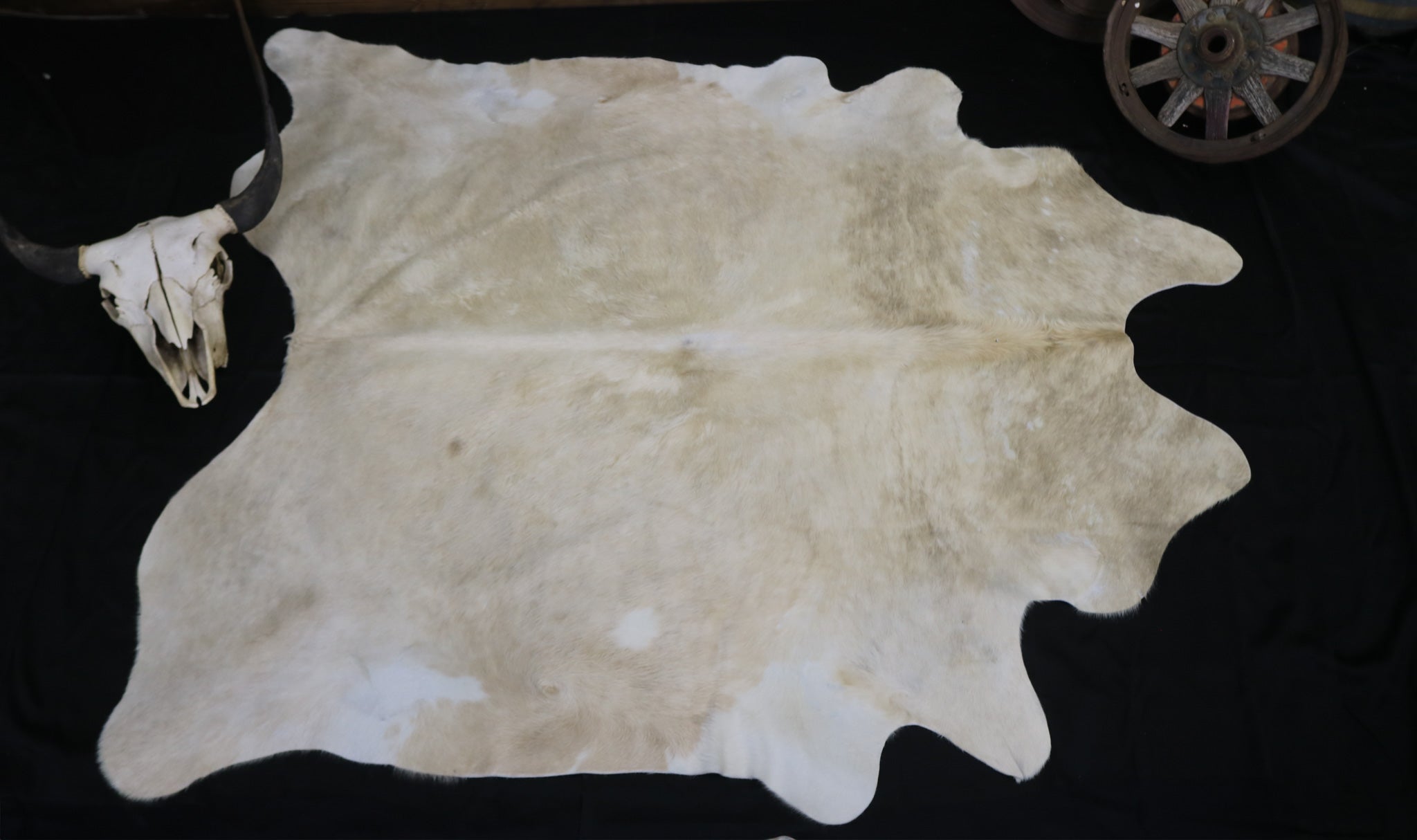 Eccentric White Cowhide Handcrafted in Brazil