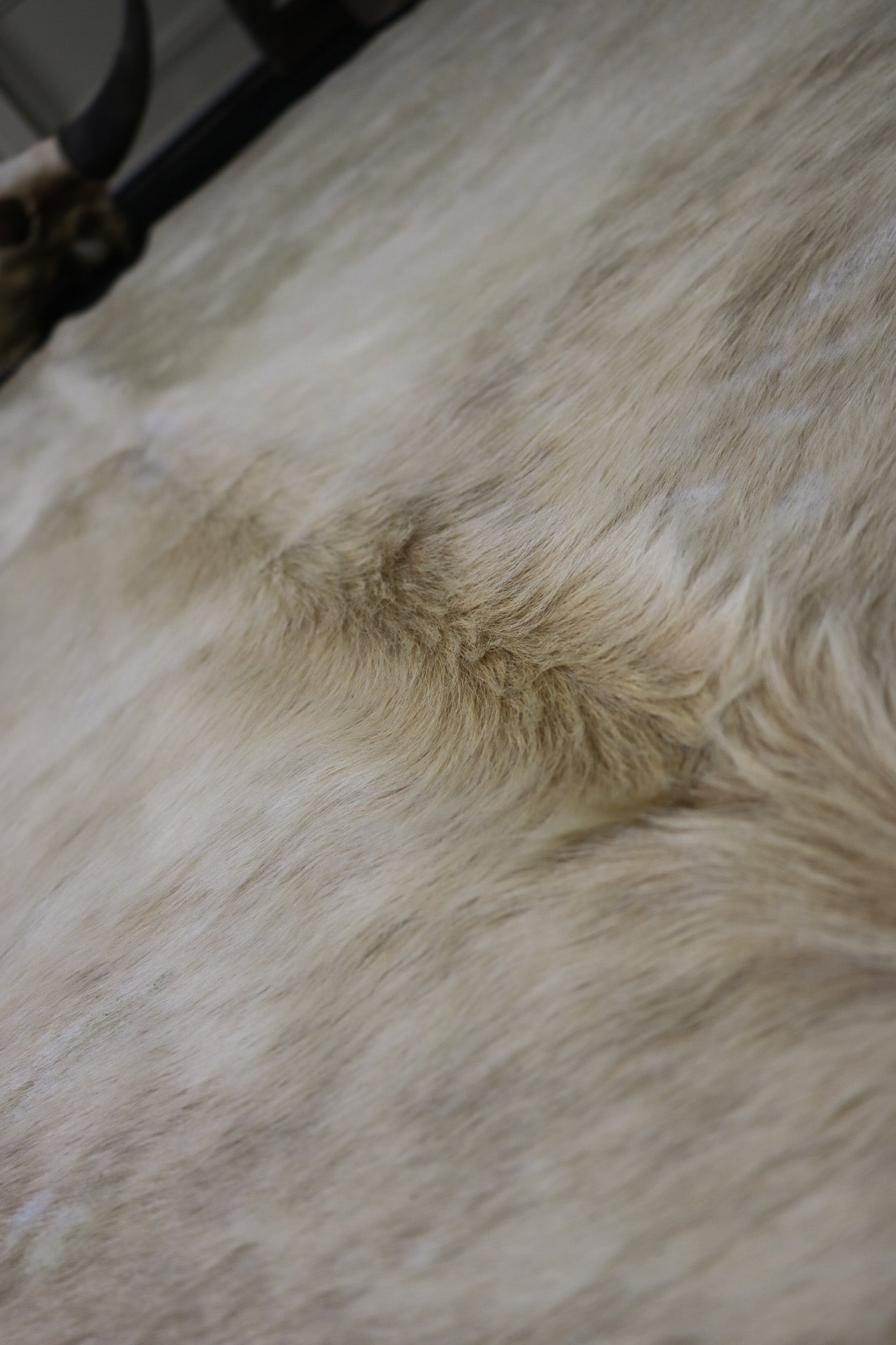 Eccentric White Cowhide Handcrafted in Brazil