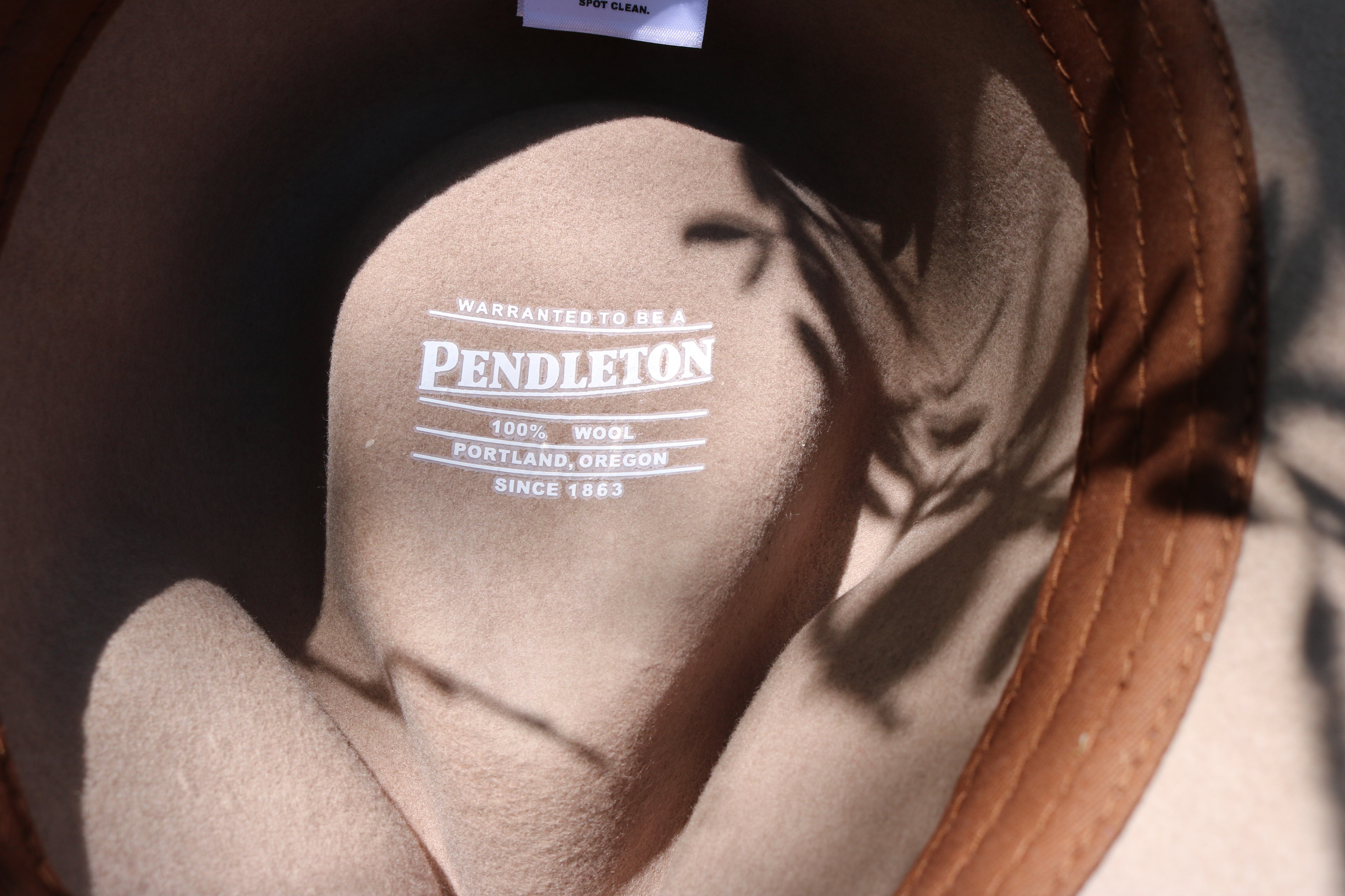 Pendleton Tan Wool Outback Cowboy Hat
