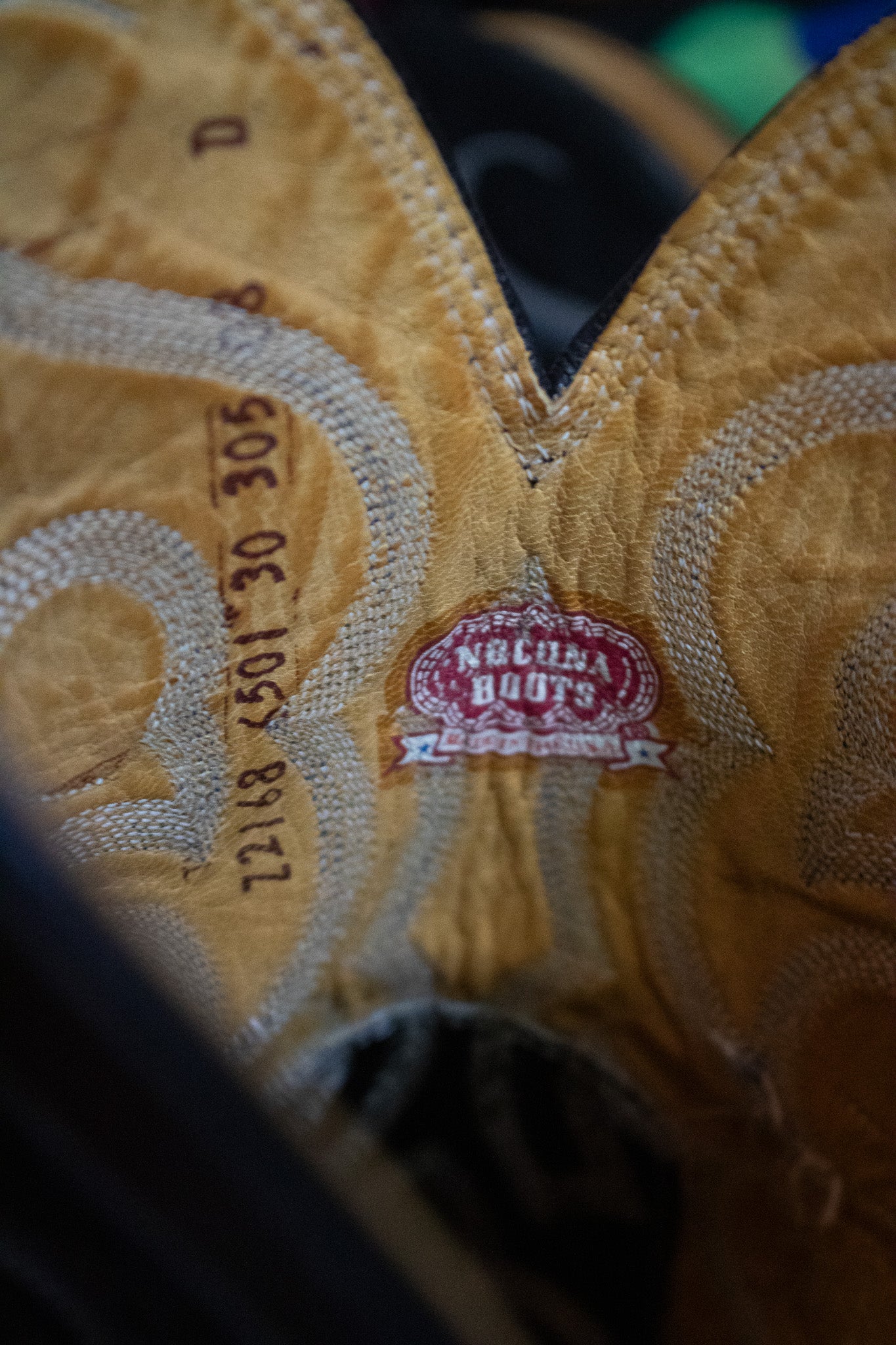 Nocona Black Leather Cowboy Boots