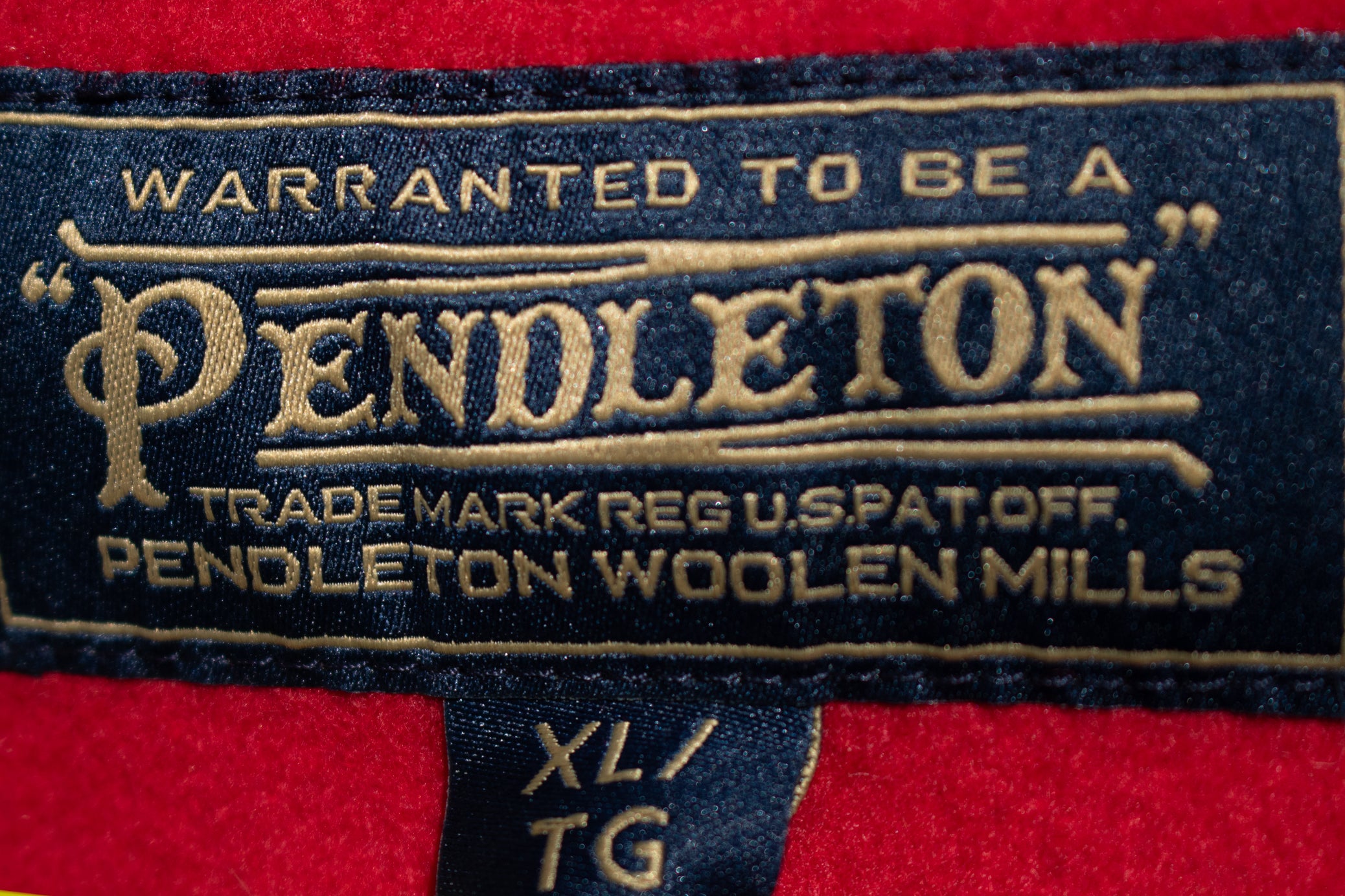 Pendleton National Park Cascade Campbell Women's Wool Red Coat with Glacier Stripe Linner