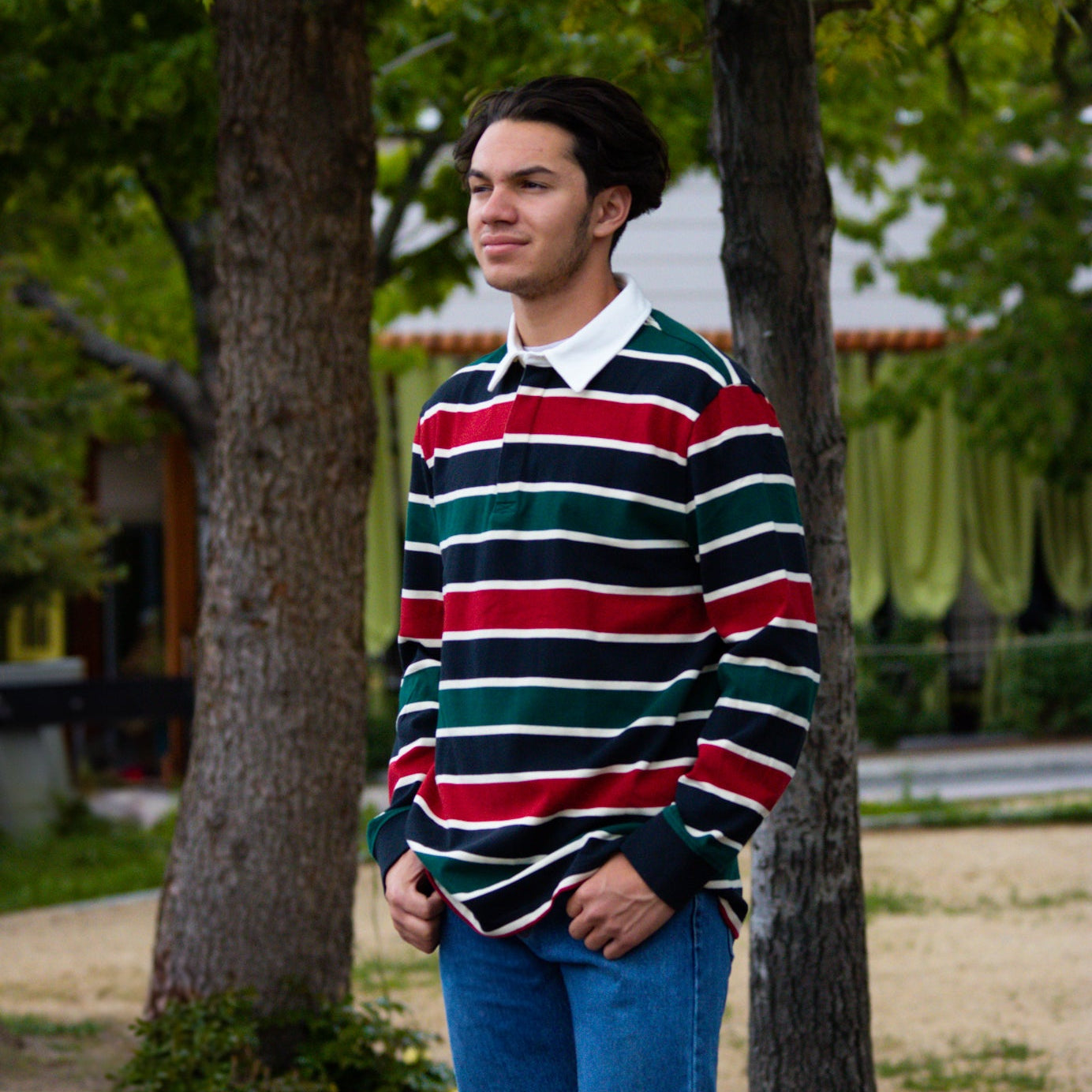 Pendleton Decker Rugby Ranger Stripe Long Sleeve Shirt